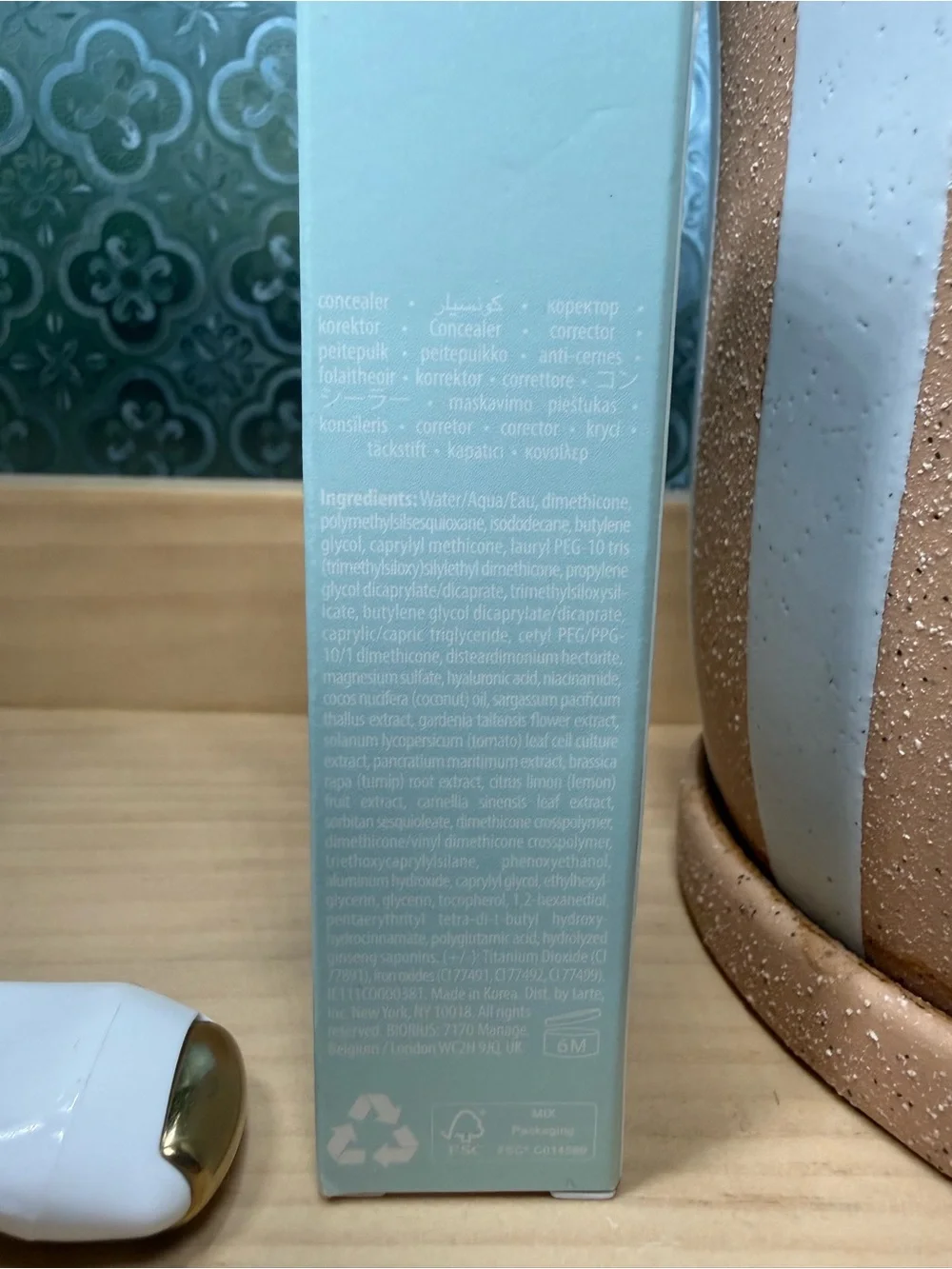 tarte SEA Power Flex Antioxidant Concealer 12N Fair Neutral + Bonus Eye Roller
